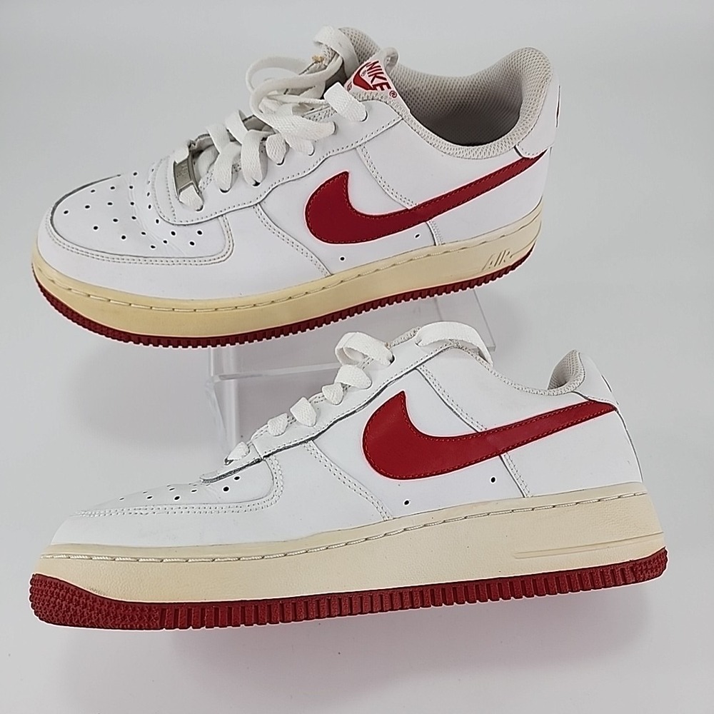 Nike Air Force 1 AF-1 '82 Low White/Red‎ Size 6Y 314192-164 Retro Unisex Vintage
